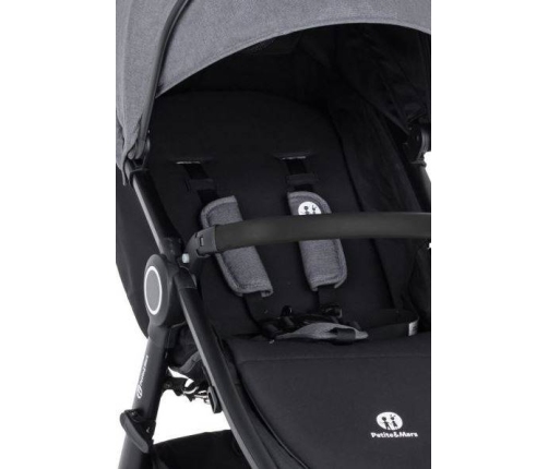 Petite&Mars Budka i Nakładki Do Wózka Street+ Ultimate Grey
