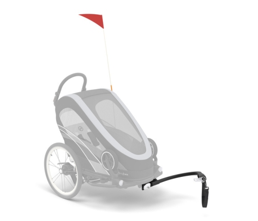 Cybex Zeno Bike All Black Спортивная коляска для бега Лыж - Велосипедный прицеп 4in1