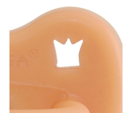 Hevea Anatomiczny Smoczek Kauczukowy 0-3 Cantaloupe