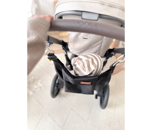 Kanguroo Baby Hamak do Wózka Grafitowy Marmur