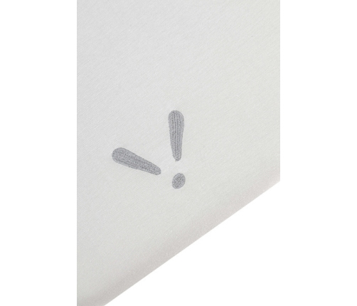 Piapimo SleepSweet Prześcieradło Do Wózka z Haftem 80 x 40 cm Szare