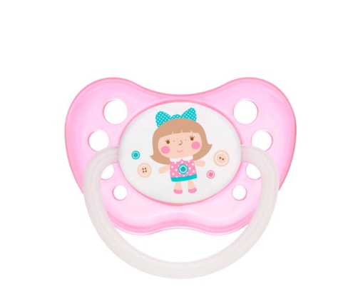 Canpol Babies Smoczek Uspokajający Silikonowy Ortodontyczny 0-6 m-cy Toys Mix Kolorów