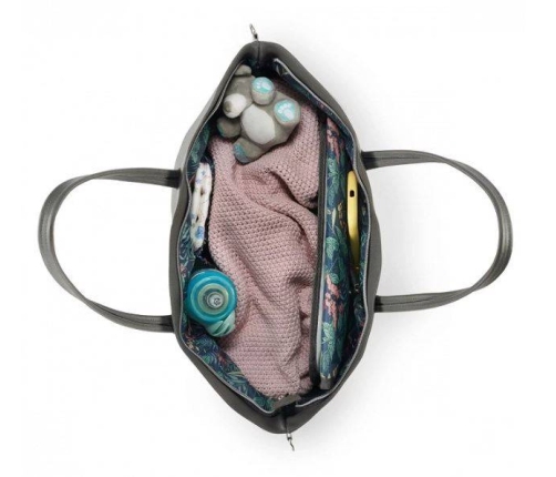 Kinderkraft Treasurebag Torba Dla Mamy z Przewijakiem Nature Vibes Dark Grey