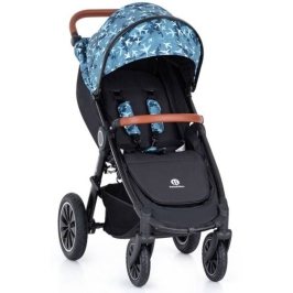 Petite&Mars Stelaż Wózka Spacerowego Street+ RWS Black + Budka Do Wózka Limited 100 Koła Gumowe Planes