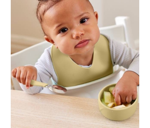 Everyday Baby Miseczka Silikonowa Bez Przyssawki 2 Szt. Waniliowy