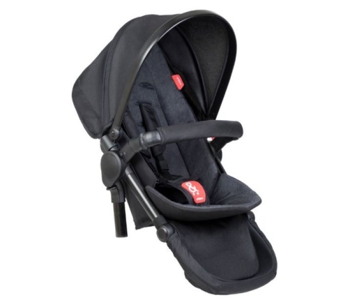 Phil&Teds Voyager Wózek Spacerowy Bliźniaczy  Czarny