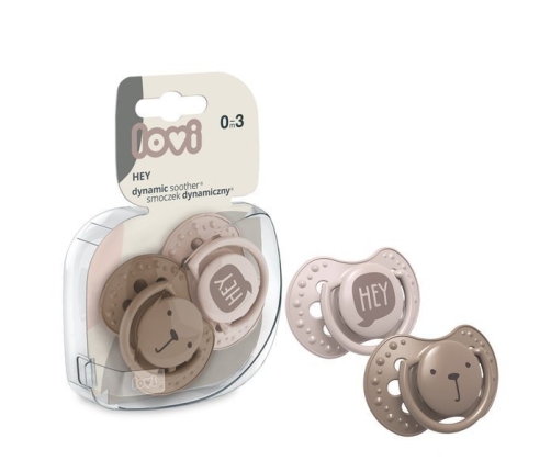 Lovi Smoczek silikonowy dynamiczny 0-3m 2szt. Hey Girl 22/885