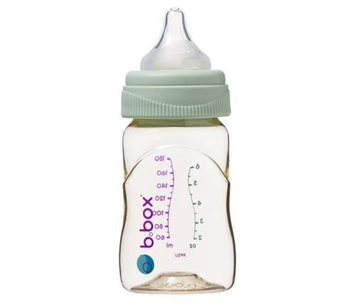 B.BOX Butelka ze smoczkiem do karmienia niemowląt wykonana z PPSU, 180ml