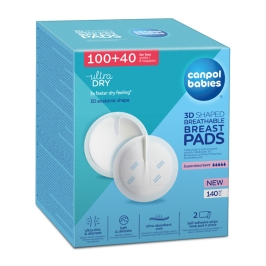 Canpol Babies Wkładki Laktacyjne Z Paskiem Samoprzylepnym 140 Szt. 1/654
