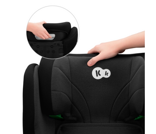 Kinderkraft Junior Fix 2 I-Size Fotelik Samochodowy 15-36kg 100-150cm Graphite Black