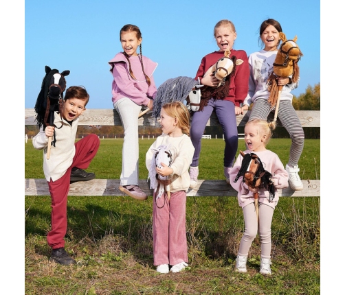 Hoppihorse Koń na Kiju Hobby Horse A4 Biały 64cm