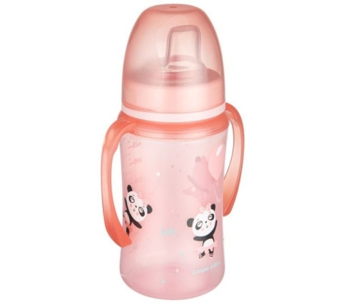 Canpol Babies EasyStart Exotic Animals Kubek Treningowy 240 ml -  35/208_pin Różowy