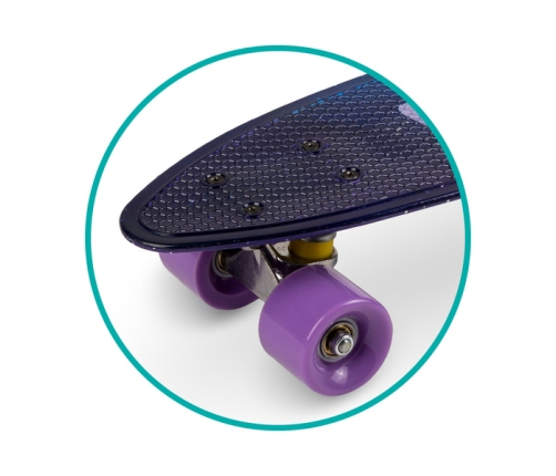 QKids Deskorolka Galaxy Fioletowa