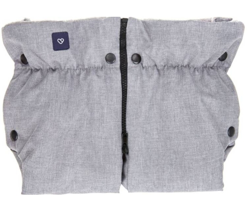 Zaffiro Plus Melange Dark Grey Варежки-муфта на коляску