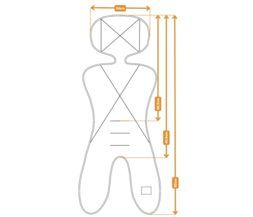 Simple Wool Little Merry 2.0 Wkładka Termoaktywna z Wełny Merino do Fotelika 0-13 kg Bordowa