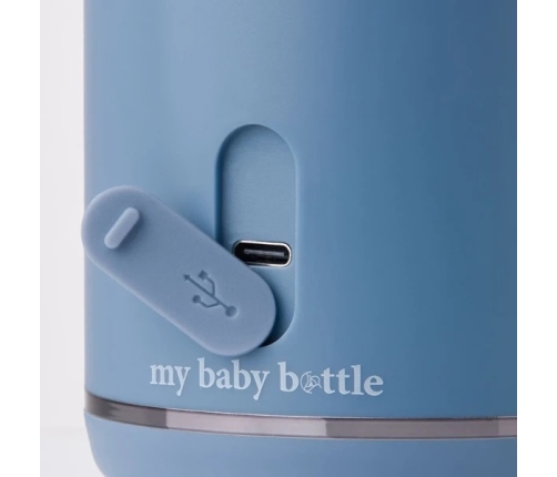 MyBabyBottle Przenośny Podgrzewacz do Butelek, Wody i Mleka dla Dzieci - Niebieski