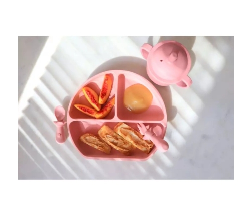 MYROYS Łyżeczka i Widelczyk Różowy