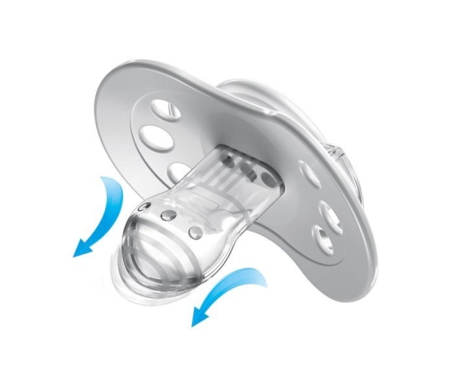 Lovi Smoczek silikonowy dynamiczny 0-3m 2szt. Hey Boy 22/885