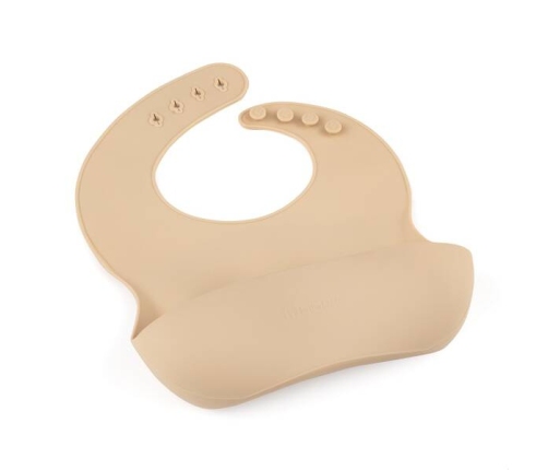 Petite&Mars Silikonowy Śliniak Take&Match 6m+ Desert Sand