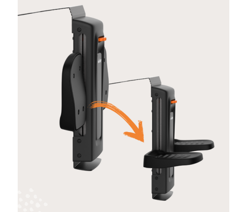 Okiday Stópołapki Podnóżek do Dziecięcych Fotelików Samochodowych Pomarańczowy