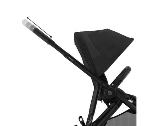 Cybex Gazelle S Moon Black Коляска для двойняшек