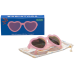 Babiators Heart Frosted Pink Polaryzacja P-HRT503-S Rozmiar 0-2+ Purple Mirrored Lens