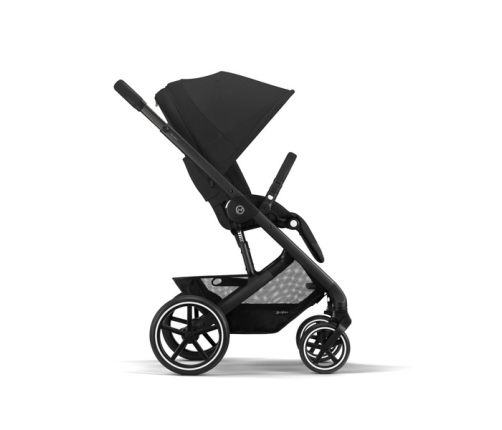Cybex Balios S Lux Moon Black 2023 + Cybex Aton B2 i-Size + Cybex One base Детская коляска 4 в 1
