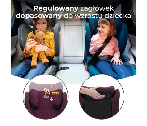 Kinderkraft Junior Fix 2 I-Size Cherry Pearl Детское автокресло 15-36 кг