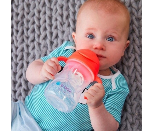 B.Box Innowacyjny Bidon Ze Słomką Różowy