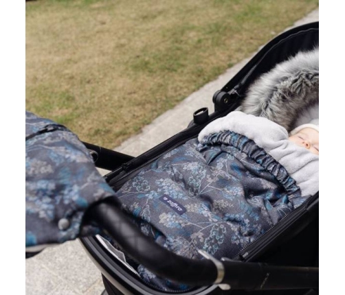 Bērnu ratu guļammaiss Womar GROW UP 2.0 Plush Pastel Geo Grey