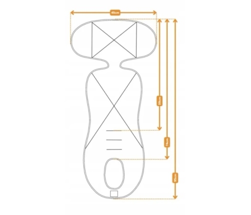 Simple Wool More Merry 2.0 Wkładka Termoaktywna z Wełny Merino do Fotelika 0-36 kg Sky Blue