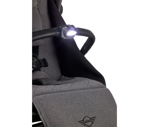 Mini by Easywalker Buggy Turn Kompaktowy Wózek Spacerowy z Obrotowym Siedziskiem 360 Soho Grey