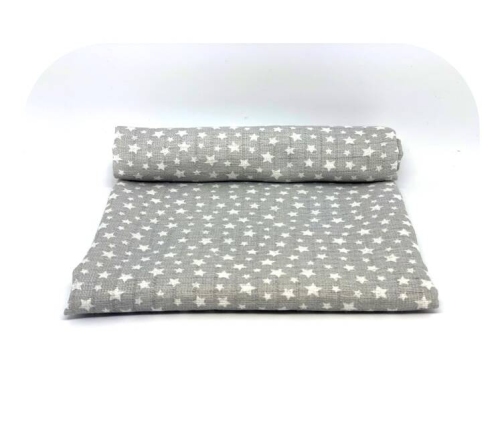 Ega Pielucha Tetrowa 70x80cm 0573 Białe Gwiazdki na Szarym Tle