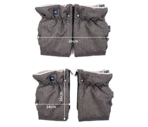 Zaffiro Melange Granate Divdaļīgie ratu cimdi