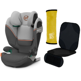 Cybex Solution S2 I-Fix Lava Grey 2023 Детское автокресло 15-50 кг + Babysafe Чехол на ремень и защита для кресла Cybex Solution S2 I-Fix Lava Grey 2023 Детское автокресло 15-50 кг + Babysafe Чехол на ремень и защита для кресла