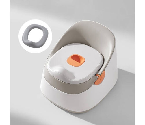 Ines&John Nocnik Dziecięcy Premium White / Grey / Orange