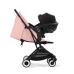 Cybex Orfeo Candy Pink 2025 Pastaigu rati + Cybex aizsargbarjera
