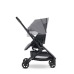 Mini by Easywalker Buggy Turn Kompaktowy Wózek Spacerowy z Obrotowym Siedziskiem 360 Soho Grey