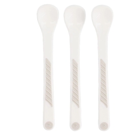 Twistshake Łyżeczki Pastelowe Białe 4 msc Twistshake Łyżeczki Pastelowe Białe 4 msc