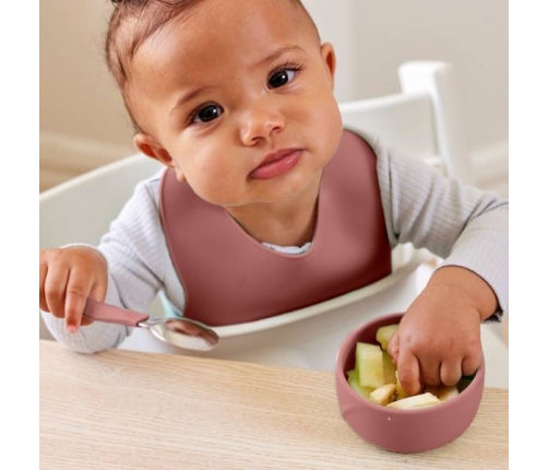 Everyday Baby Miseczka Silikonowa Bez Przyssawki 2 Szt. Ceglany