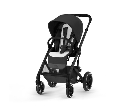 Cybex Balios S Lux Moon Black 2023 + Cybex Aton B2 i-Size + Cybex One base Детская коляска 4 в 1
