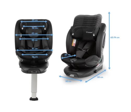 Kidwell GOCAR Fotelik Samochodowy 9-25 kg Black