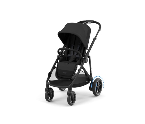 Cybex E-Gazelle S Moon Black Коляска для двойняшек