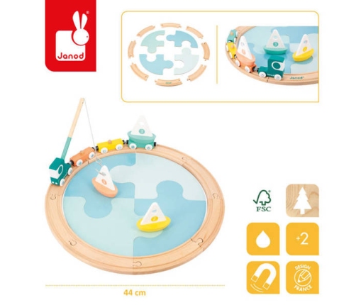 Развивающий пазл-трасса Janod Bolid Sailing Boat Circuit