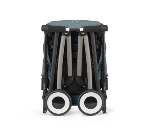 Cybex Libelle 2025 Stormy Blue Pastaigu rati + Cybex Aizsargbarjera