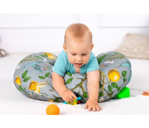 Poduszka gniazdko z nadrukiem PFG3  FM44 Grey