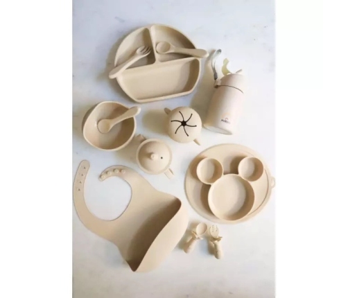 MYROYS Łyżeczka i Widelczyk Beżowy