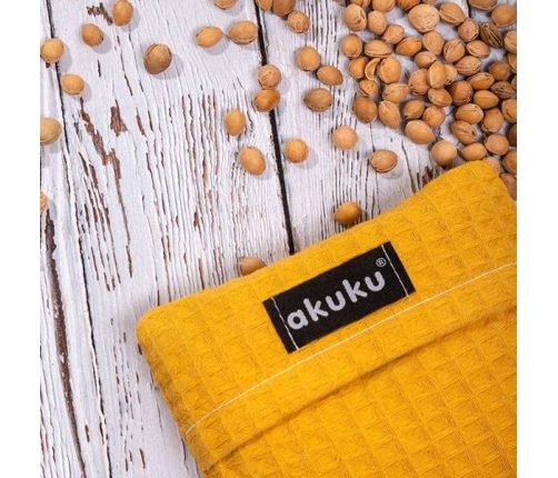 Akuku Termofor z Pestkami Wiśni 13x16 cm Yellow