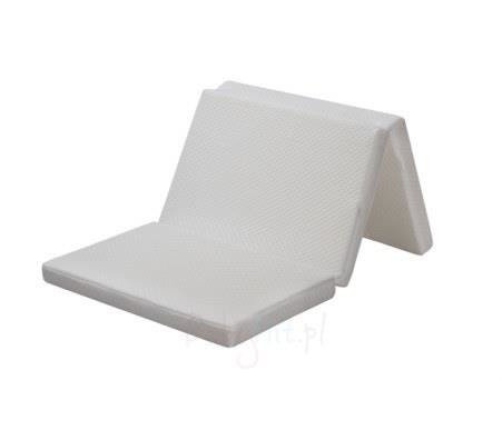 Fiki Miki Materac Do łóżeczka turystycznego / Ćwiczeń Ruchowych 120/60 cm Biały