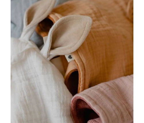 Bibs Cuddle Cloth Kangoroo Pieluszka Przytulanka z Zawieszką Na Smoczek Ivory